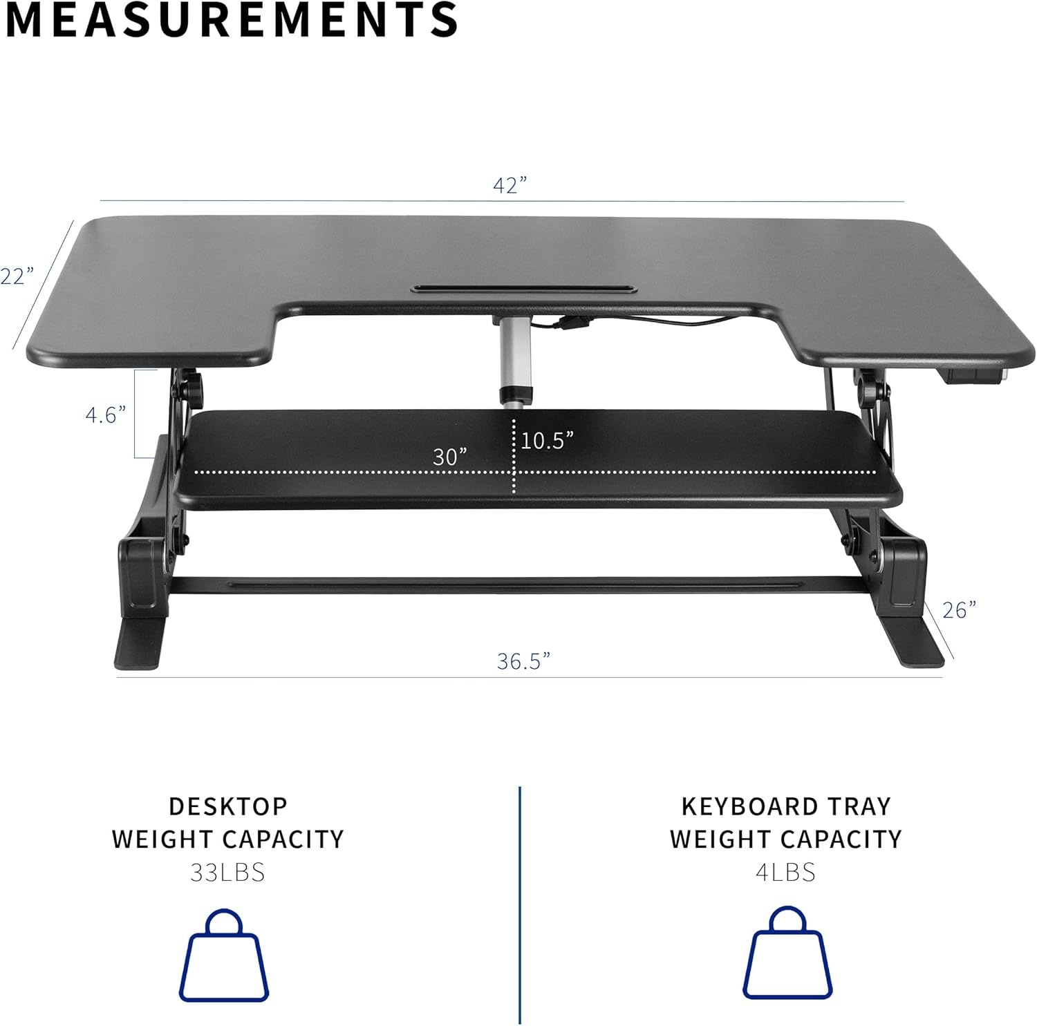 image:imageVIVO 36 inch Electric Height Adjustable Stand Up Desk Converter VE Series Sit to Stand Tabletop Dual Monitor Riser with USB Port Black DESKV000VEBlack