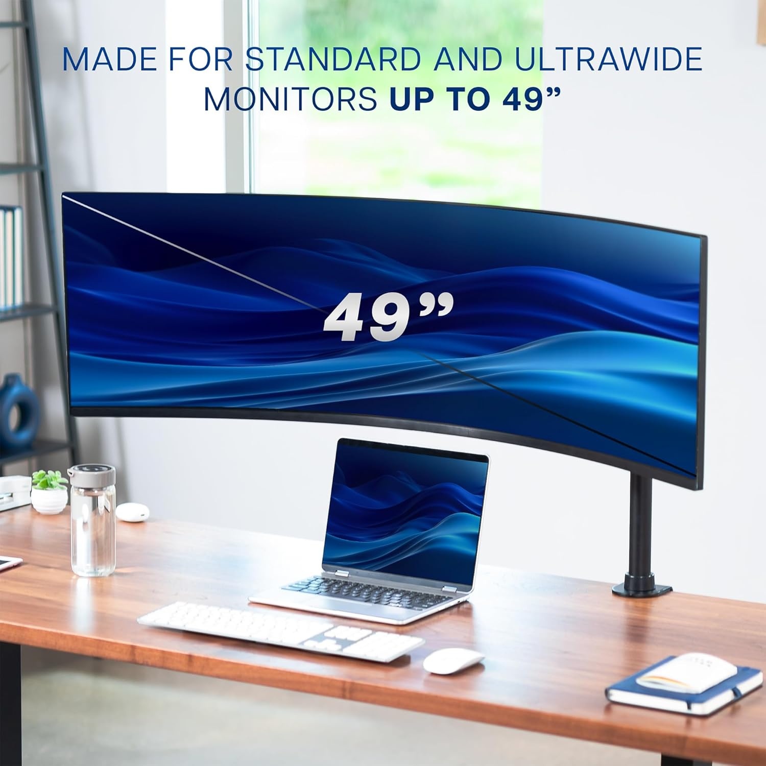 image:imageVIVO Single Monitor Desk Mount Fully Adjustable Standup to 49 screens