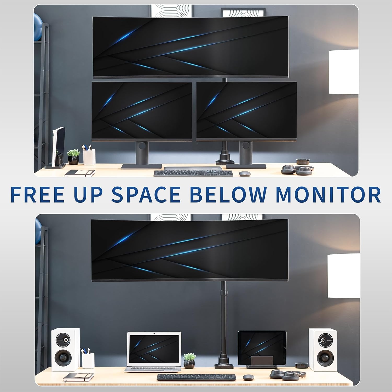image:imageVIVO Single Monitor Desk Mount Fully Adjustable Standup to 49 screens