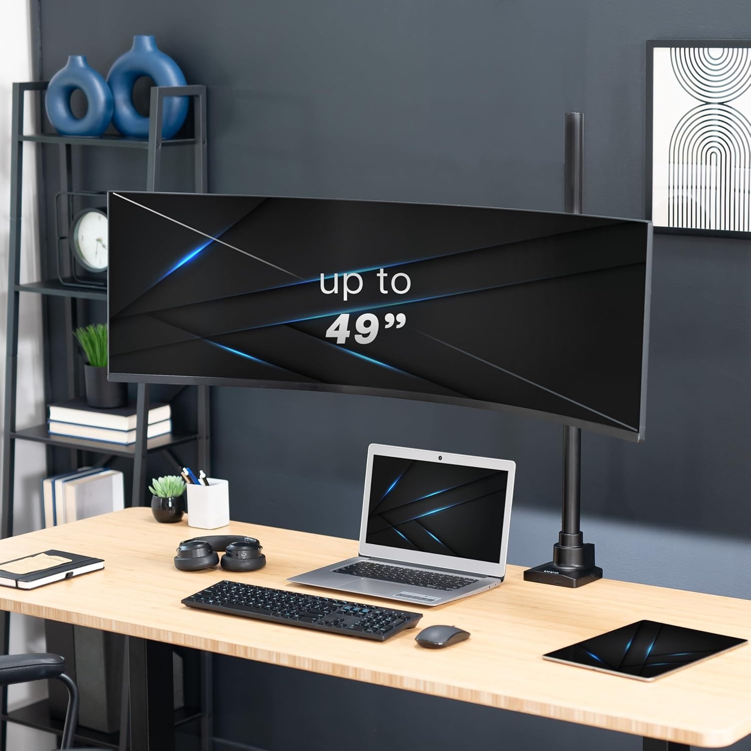 image:imageVIVO Single Monitor Desk Mount Fully Adjustable Standup to 49 screens