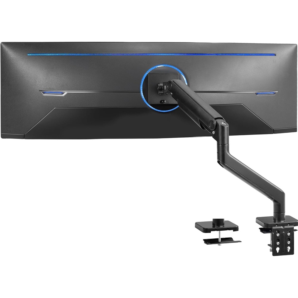 image:imageVIVO Heavy Duty Aluminum Ultrawide Tension Arm for up to 40 inch Screens Holds 44 lbs Premium Desk Mount Monitor Stand Black STANDV101E