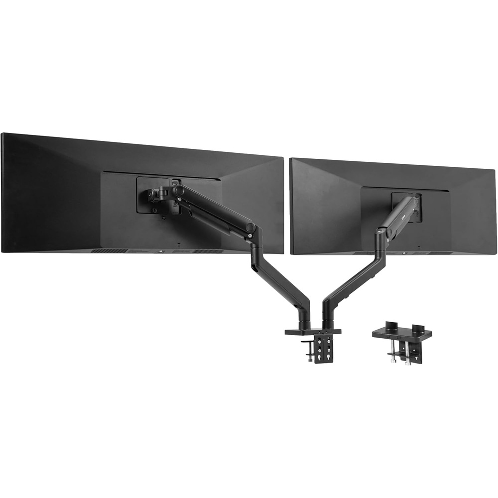 image:imageVIVO Heavy Duty Dual UltraWide Monitor Tension Arm for up to 45 inch Screens Holds 44 lbs per Arm Premium Desk Mount Monitor Stand for 2 Ultrawides Black STANDV200E