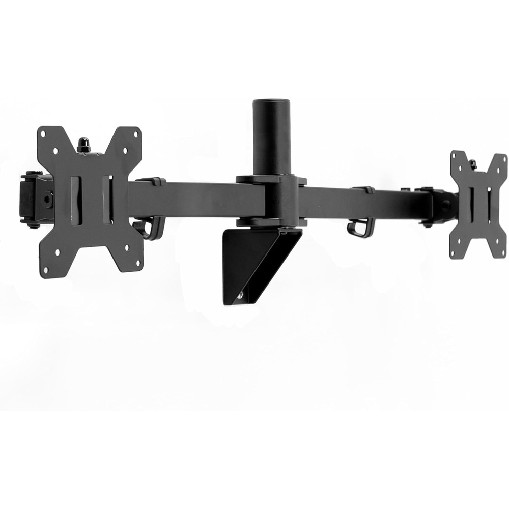 image:imageVIVO Premium Dual Ultra Wide LCD LED 27 to 38 inch Monitor Wall Mount Heavy Duty Telescoping Arms Flush Wall Setup Fits 2 Screens Black MOUNTTS38Bup to 32