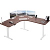 Dark Walnut Top / White Frame