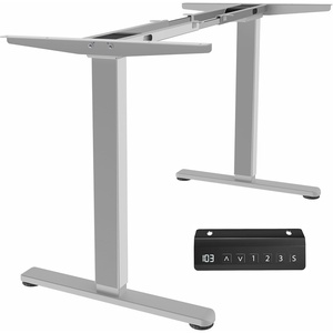 image:imageVIVO Heavy Duty Dual Motor Electric Sit Stand Desk Frame 220 lbs Capacity up to 77 x 43 Tops Memory Controller Height Adjustable Frame Only Black DESKE200BGrey
