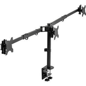 image:imageVIVO Premium Triple Monitor Desk Mount for 3 Screens up to 22 lbs Fits up to 38 inch Ultrawides on Center Bracket Adjustable Telescoping Arms Flush Wall Setup Black STANDTS03CTriple Mount