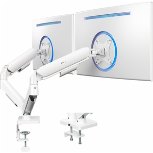 image:imageVIVO Single Monitor Stand Fully Adjustable Arm for 17 to 32 inch Screen Mechanical Articulating Desk Mount Gaming and Office Setups VESA 75x75 100x100 Max 198 lbs Classic Black STANDV001OWhite