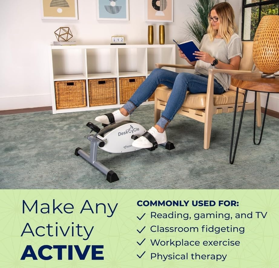 image:imageDeskCycle Under Desk Bike Pedal Exerciser Stationary Bikes for Home amp Office Standard and Adjustable Height VersionsStandard Height