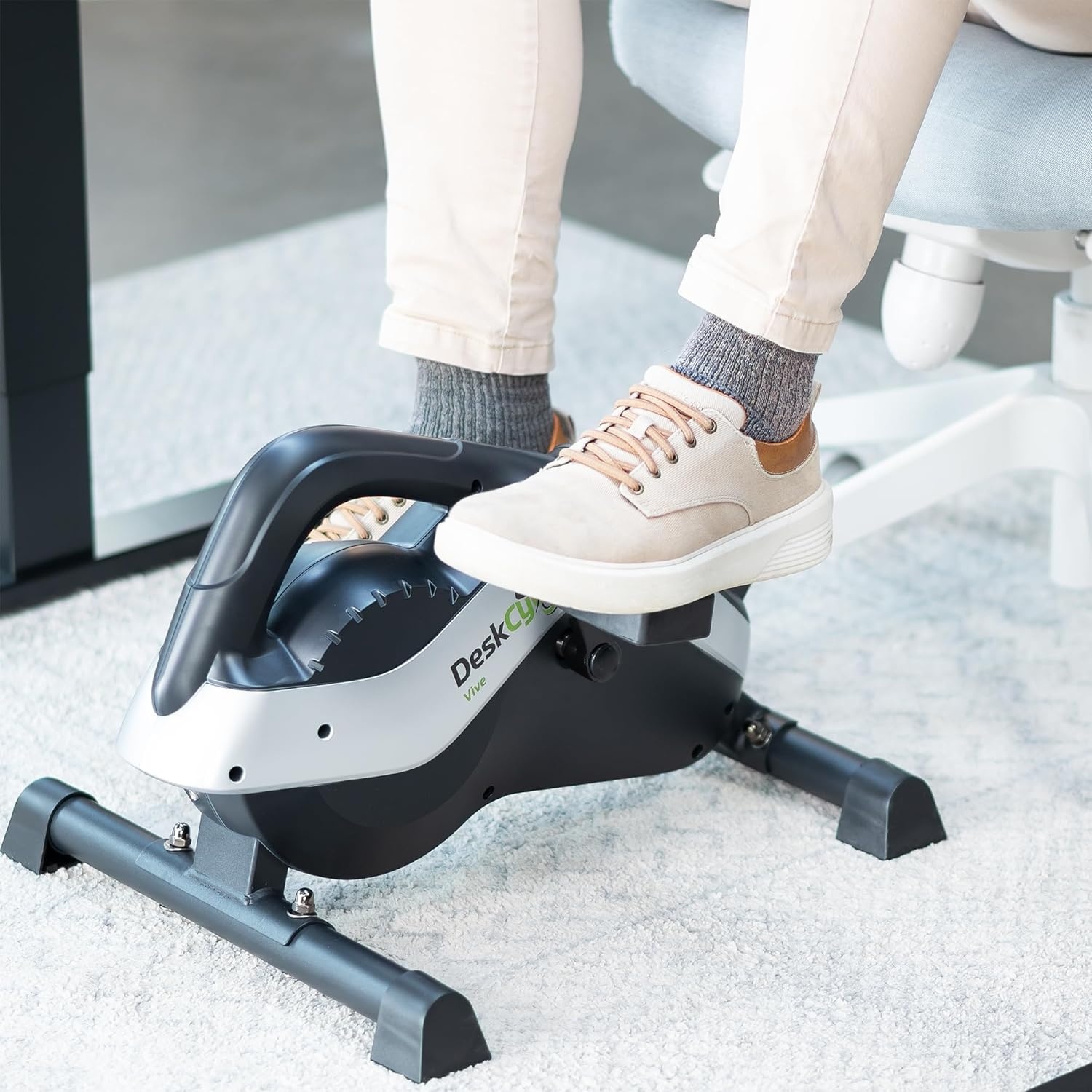 image:imageDeskCycle Under Desk Tall Bike Pedal Exerciser Stationary Bikes for Home and Office Vive Model