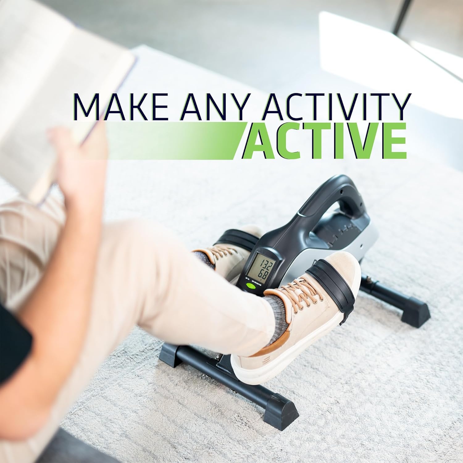 image:imageDeskCycle Under Desk Tall Bike Pedal Exerciser Stationary Bikes for Home and Office Vive Model