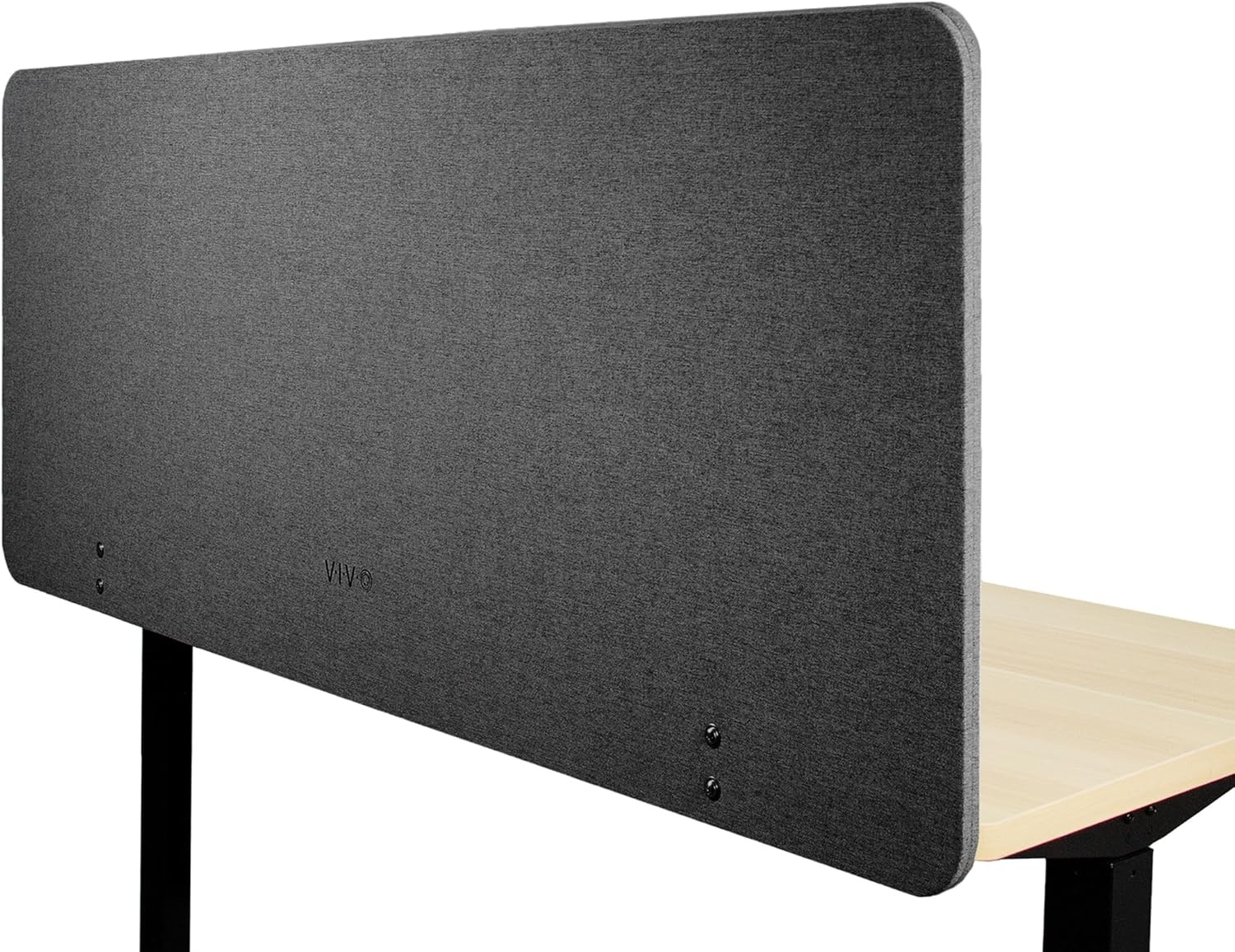 image:imageVIVO Clampon Privacy Panels 60 x 24 inch x1 24 x 24 inch x2 Sound Absorbing Cubicle Desk Dividers 3 Acoustic Partitions Gray PP3V108GDark Gray