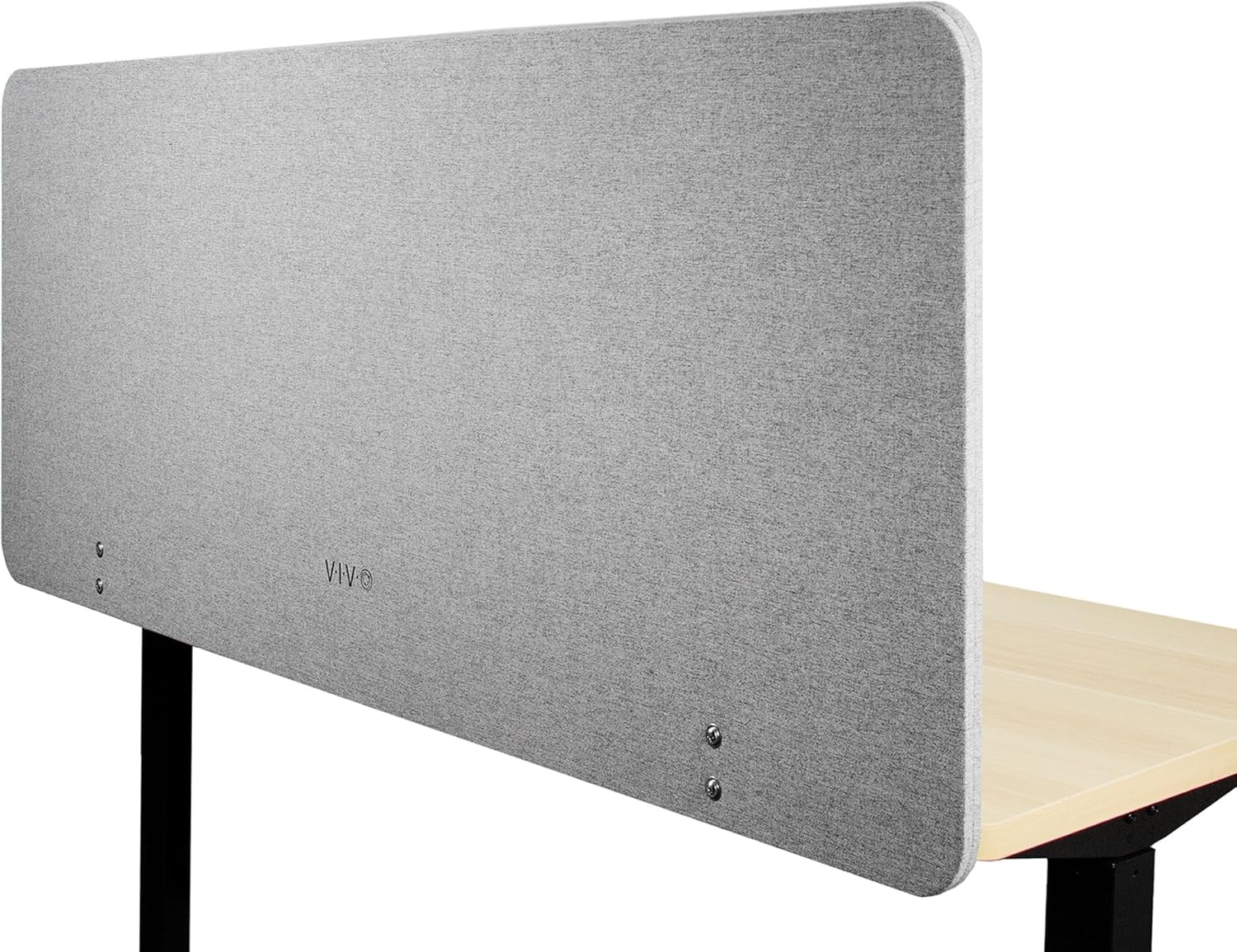 image:imageVIVO Clampon Privacy Panels 60 x 24 inch x1 24 x 24 inch x2 Sound Absorbing Cubicle Desk Dividers 3 Acoustic Partitions Gray PP3V108GLight Gray