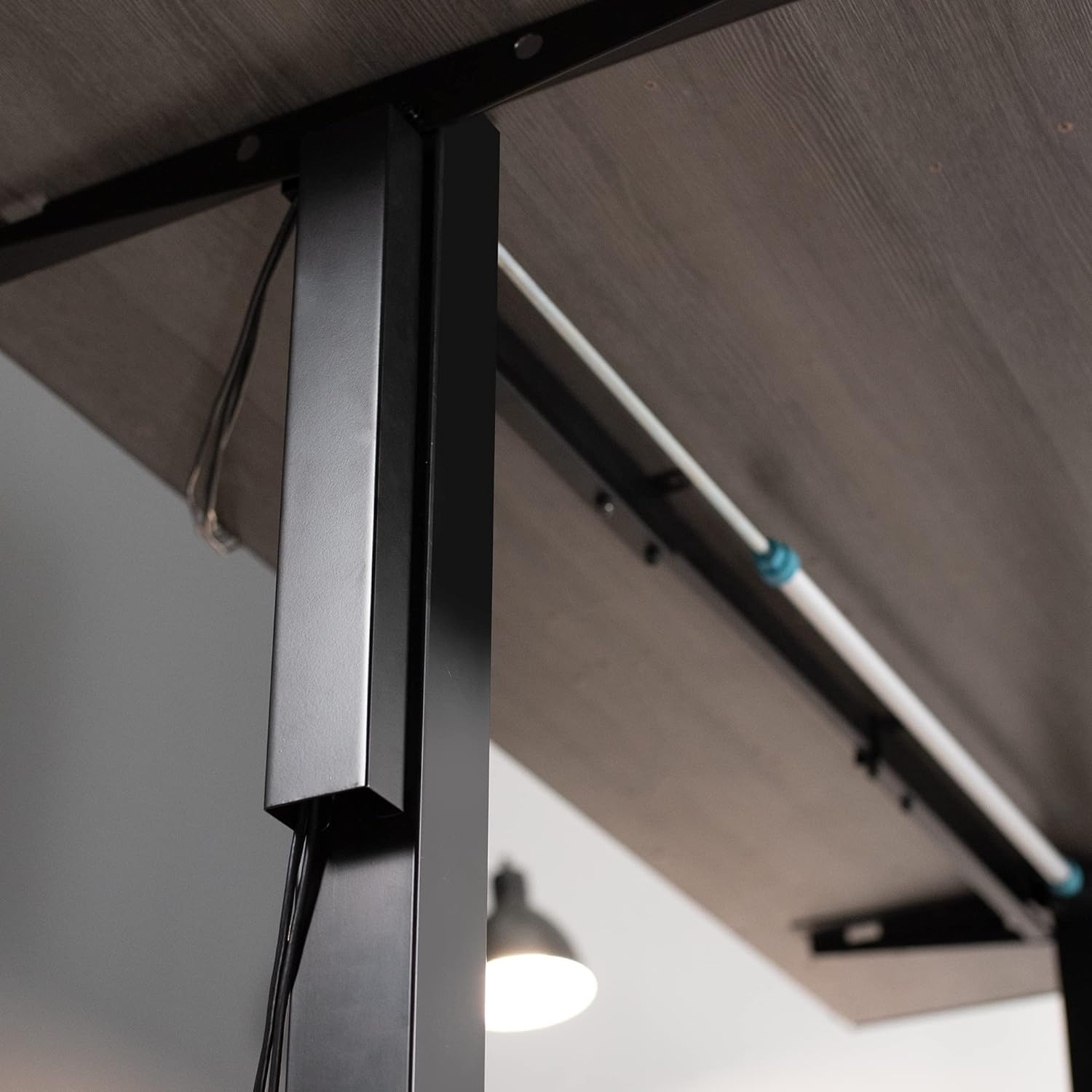 image:imageVIVO Steel Magnetic 14 inch Cable Management Channel for Under Desk Leg No Drill Cord Organizer for Home Office Black DESKAC011MBBlack