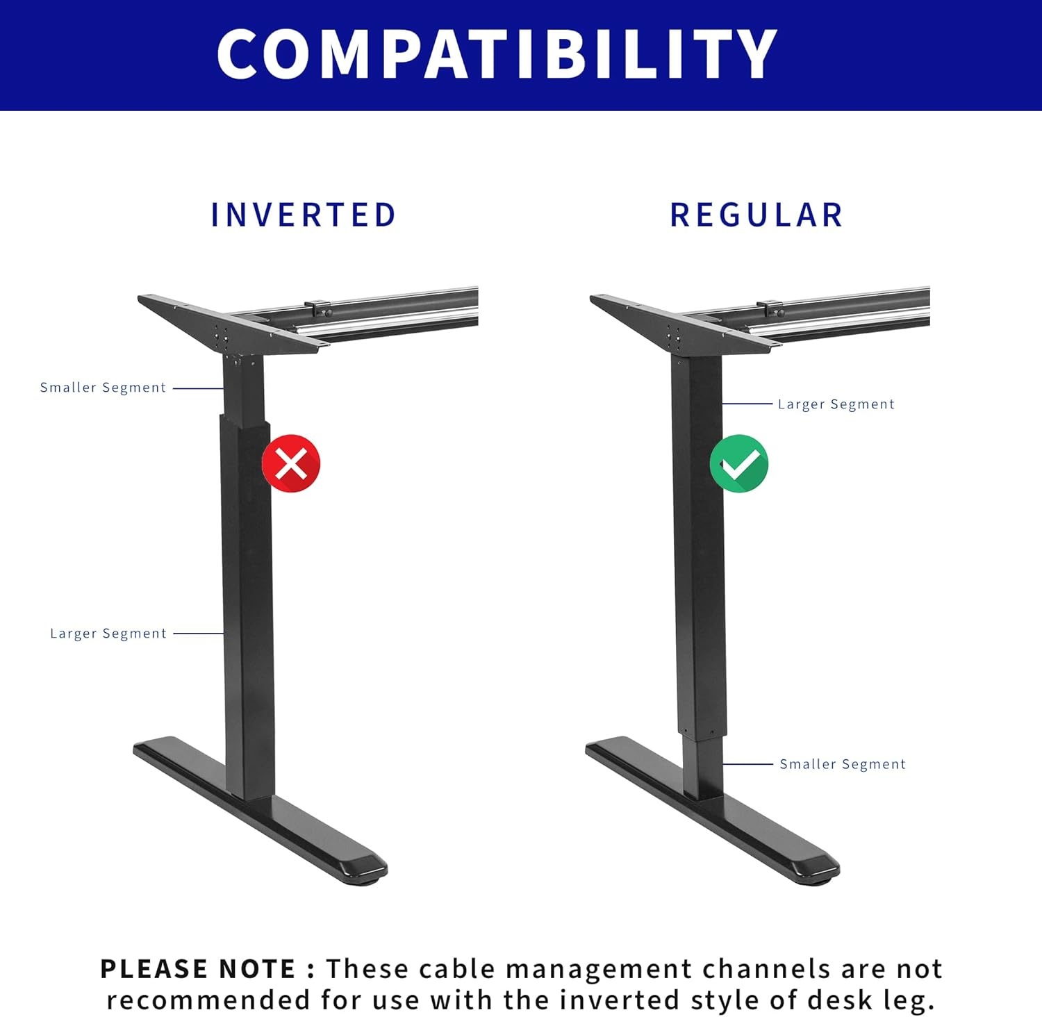 image:imageVIVO Steel Magnetic 14 inch Cable Management Channel for Under Desk Leg No Drill Cord Organizer for Home Office Black DESKAC011MBBlack