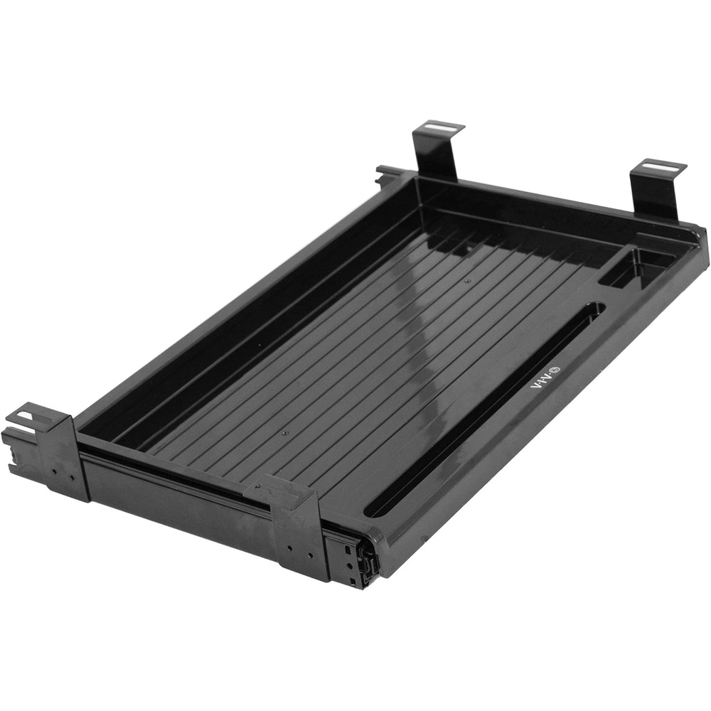 image:imageVIVO 17 inch Under Desk Slim Slide Out Pencil Drawer Home Office Storage Organizer Tray Black DESKAC04D