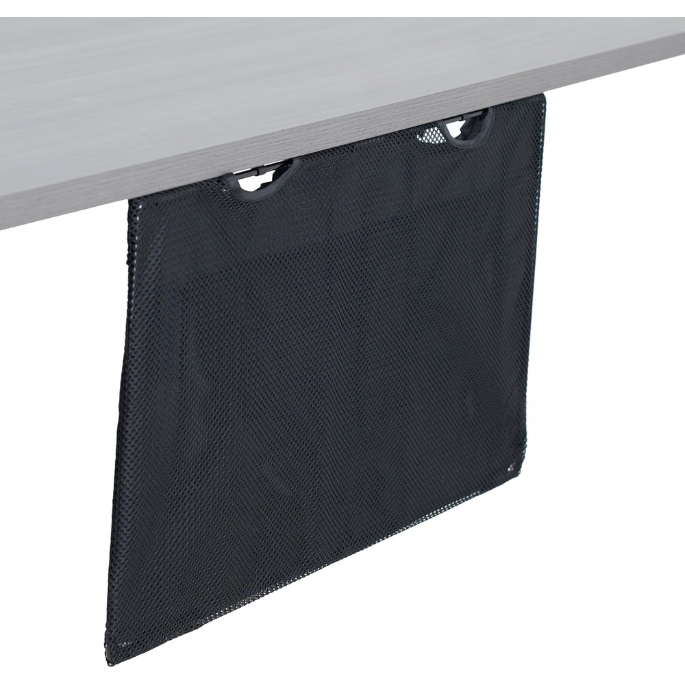 image:imageVIVO 60 inch Under Desk Privacy and Cable Management Organizer Sleeve Wire Hider Kit Panel System Black DESKSKIRT6024 Panel