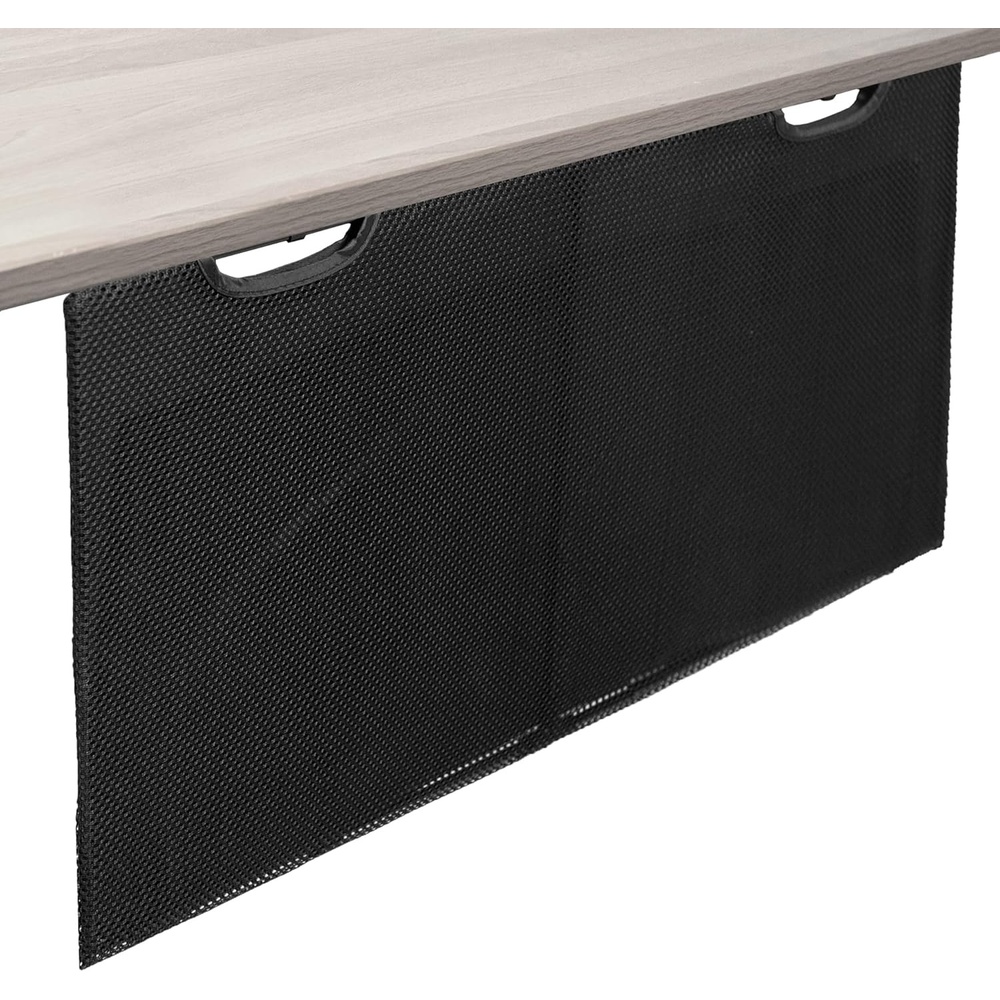 image:imageVIVO 60 inch Under Desk Privacy and Cable Management Organizer Sleeve Wire Hider Kit Panel System Black DESKSKIRT6030 Panel
