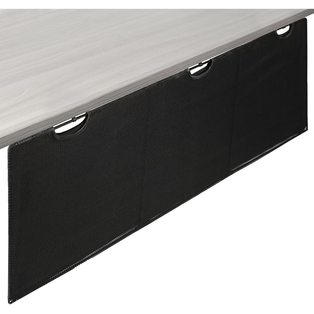 image:imageVIVO 60 inch Under Desk Privacy and Cable Management Organizer Sleeve Wire Hider Kit Panel System Black DESKSKIRT6060 Panel
