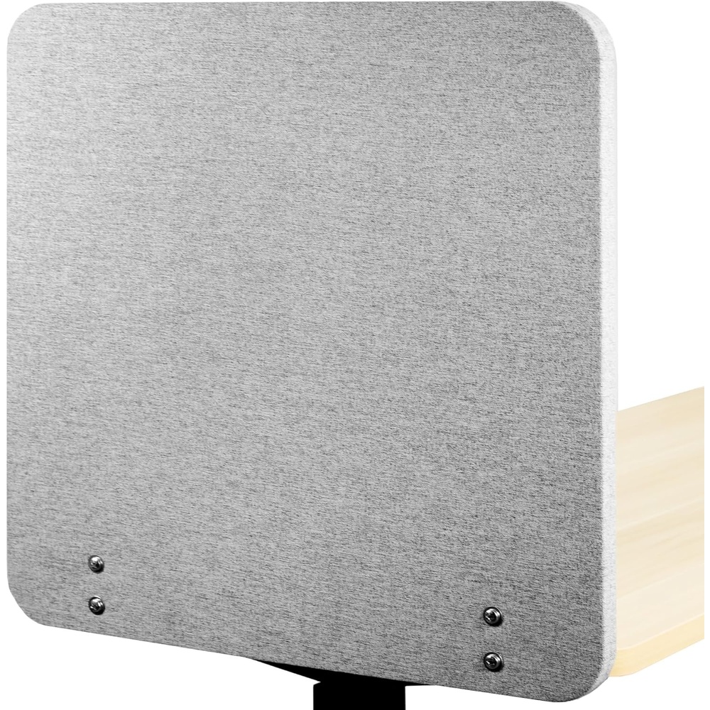 image:imageVIVO Clampon Privacy Panels 60 x 24 inch x1 24 x 24 inch x2 Sound Absorbing Cubicle Desk Dividers 3 Acoustic Partitions Gray PP3V108GLight Gray