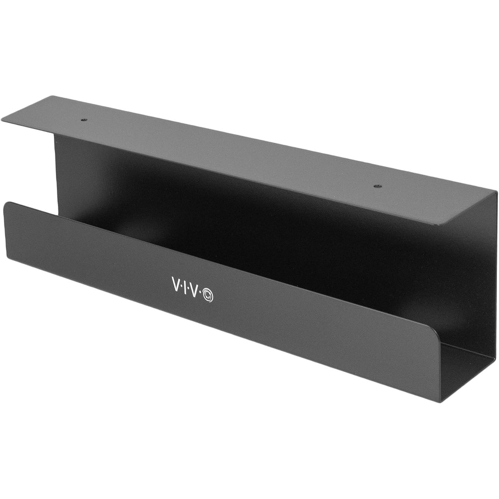 image:imageVIVO Under Desk 17 inch Cable Management Tray Power Strip Holder Cord Organizer Wire Tamer for Office and Home Black DESKAC061CBlack