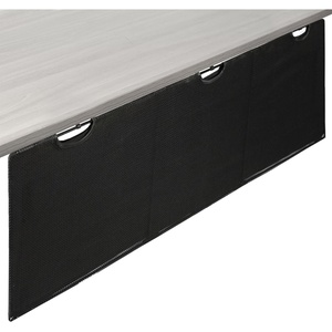 image:imageVIVO 60 inch Under Desk Privacy and Cable Management Organizer Sleeve Wire Hider Kit Panel System Black DESKSKIRT6060 Panel