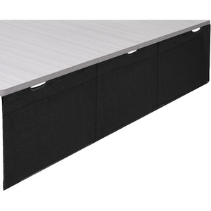 image:imageVIVO 60 inch Under Desk Privacy and Cable Management Organizer Sleeve Wire Hider Kit Panel System Black DESKSKIRT6071 Panel