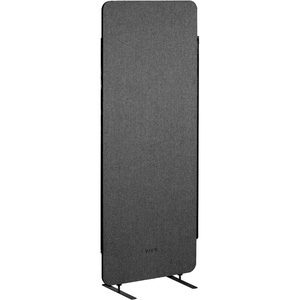 image:imageVIVO Freestanding 72 x 66 inch Privacy Panel Cubicle Divider Acoustic Wall Partition x3 24 inch Panels Beige PP3T072BEDark Gray