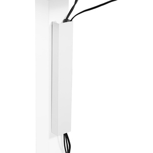 image:imageVIVO Steel Magnetic 14 inch Cable Management Channel for Under Desk Leg No Drill Cord Organizer for Home Office Black DESKAC011MBWhite