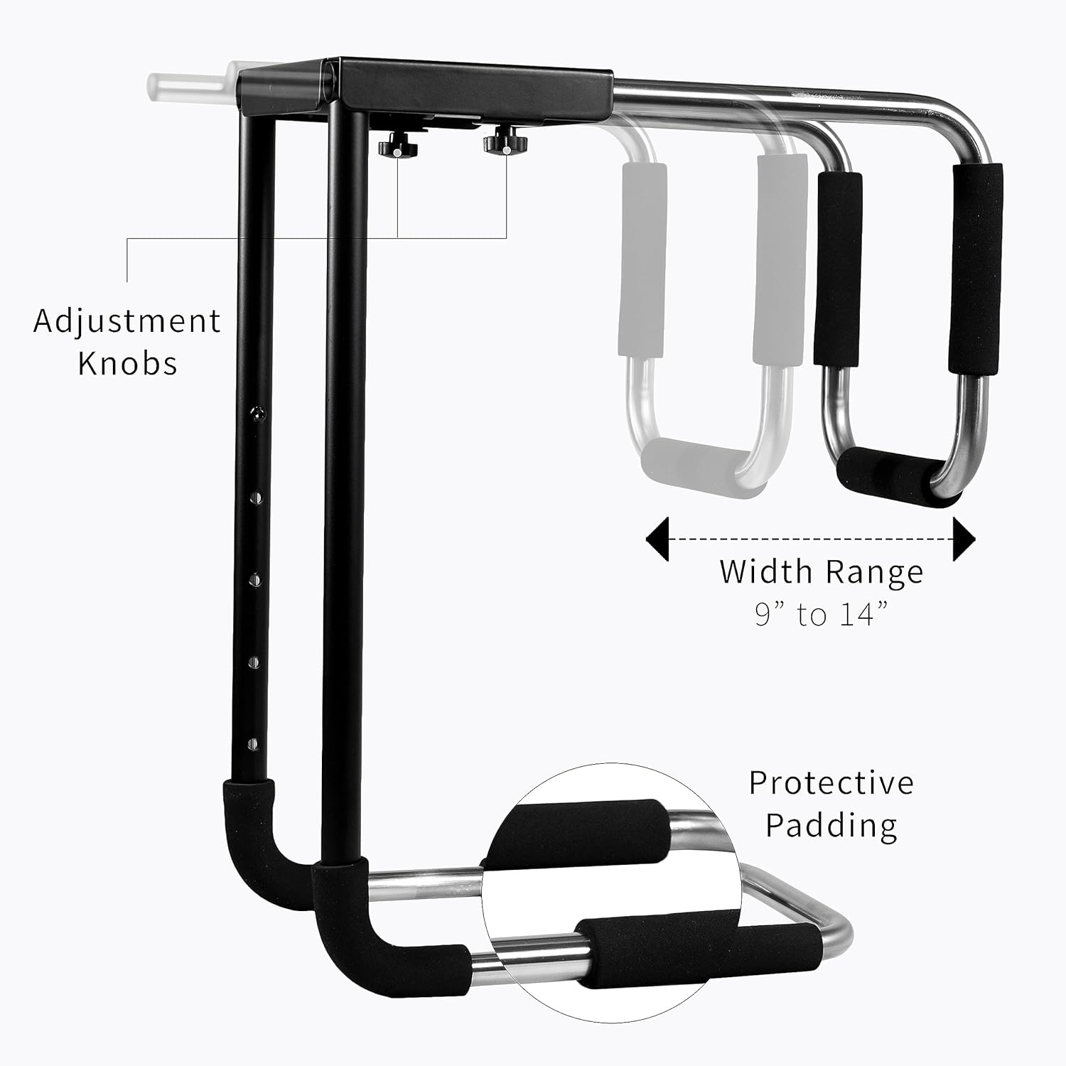 image:imageVIVO Heavy Duty Adjustable UnderDesk PC Mount Computer CPU Holder Supports up to 66 lbs MOUNTPC04AXLarge