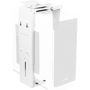 image:imageVIVO Adjustable Under Desk and Wall 35 to 78 inch Wide Office PC Mount Computer Case CPU Machine Holder Stand with Swivel and Secure Locking Holds 22 lbs Black MOUNTPC01White