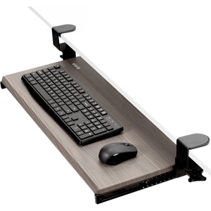 image:imageVIVO Large Keyboard Tray Under Desk Pull Out with Extra Sturdy C Clamp Mount System 27 33 Including Clamps x 11 Inch SlideOut Platform Computer Drawer for Typing Black MOUNTKB05EGray