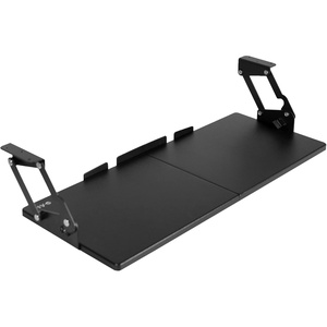 image:imageVIVO Large Under Desk 27 x 11 inch Computer Keyboard and Mouse Tray with Swinging Height Adjustment 12 Settings Platform Drawer for Typing Black MOUNTKB08SBlack
