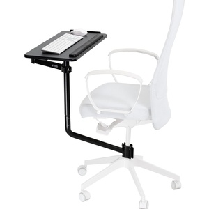 image:imageVIVO Office Chair Mounted 26 x 12 Inch Keyboard and Mouse Tray Ergonomic Tilt Full Motion 360 Degree Rotation Black MOUNTKB08C