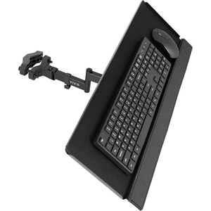 image:imageVIVO Universal 26 Inch Keyboard and Mouse Tray Pole Mount 360 Degree Rotation Neutral Writing Position Black MountPOLEKB