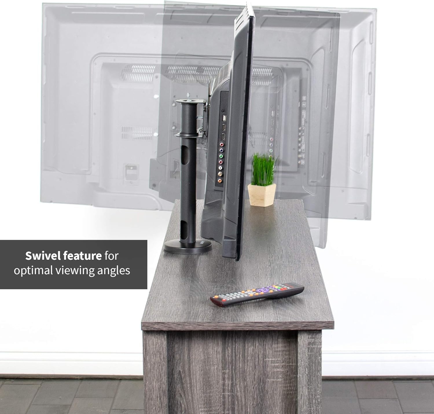 image:imageVIVO Swivel BoltDown TV Stand for 32 to 55 inch Screens Desktop VESA Mount Sturdy Tabletop TV Display STANDTV00M42343 screens