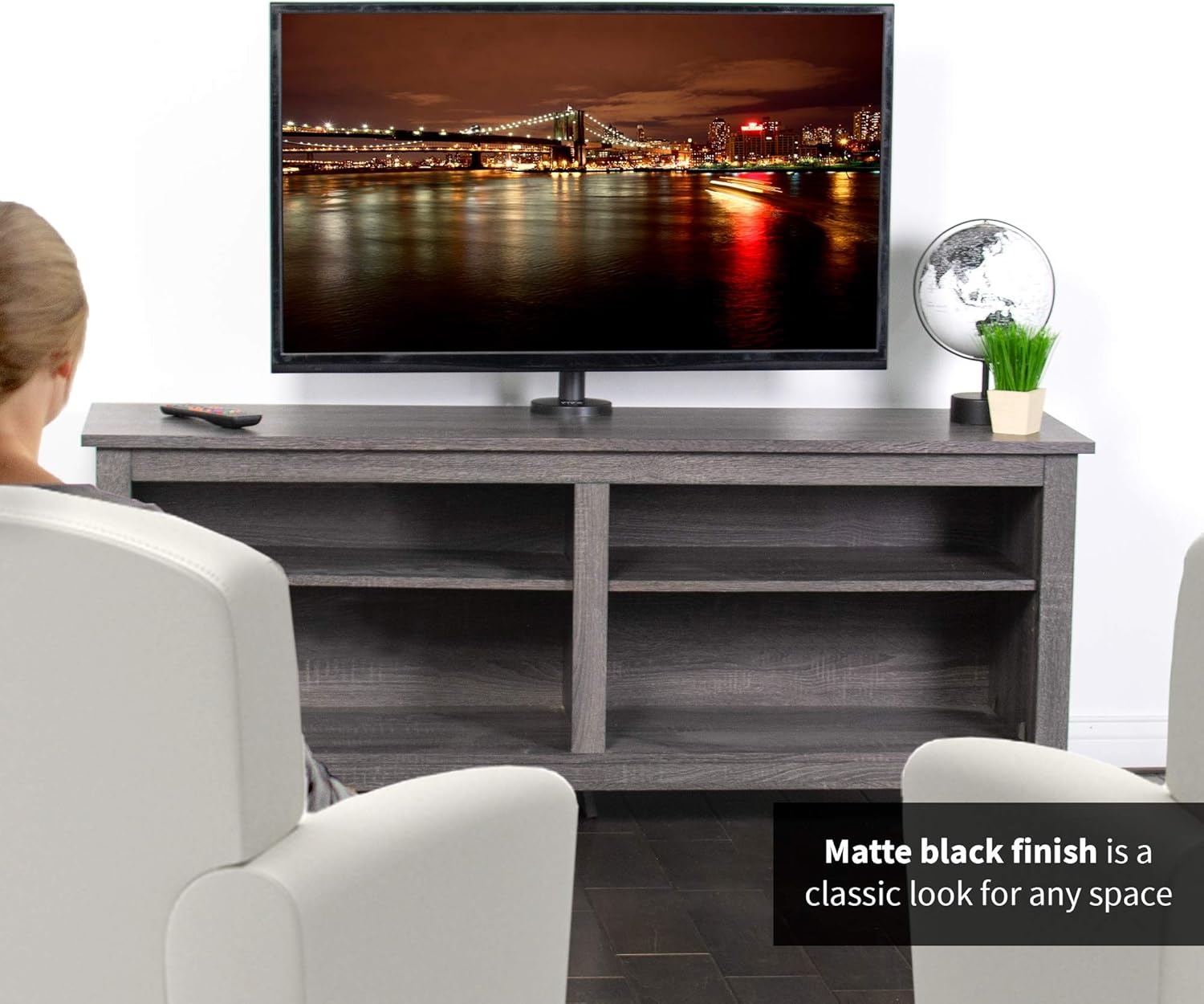 image:imageVIVO Swivel BoltDown TV Stand for 32 to 55 inch Screens Desktop VESA Mount Sturdy Tabletop TV Display STANDTV00M42343 screens