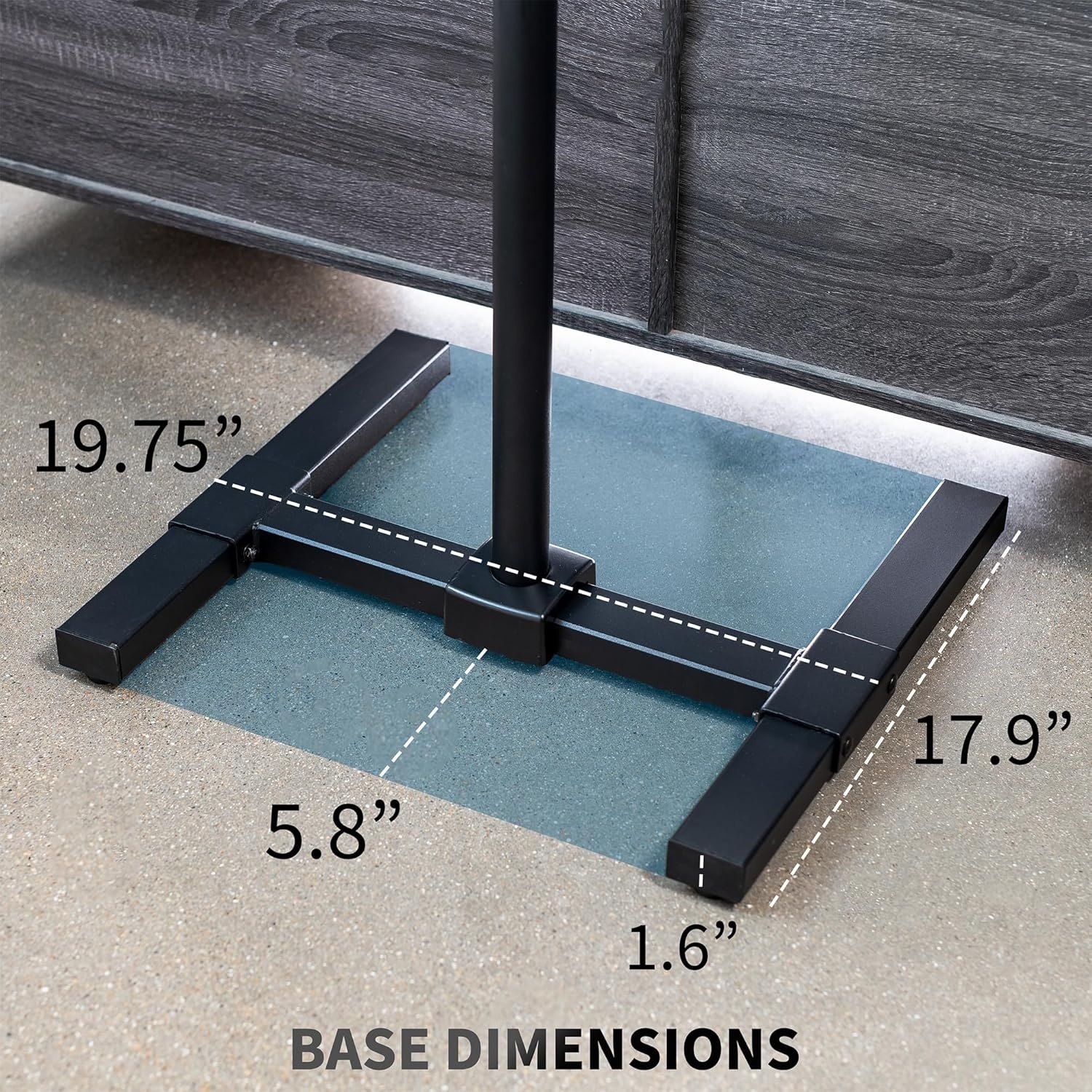 image:imageVIVO TV Floor Stand for 13 to 50 inch Screens up to 44 lbs LCD LED OLED 4K Smart Flat Curved Monitor Panels Max VESA 200x200 Extra Tall Pole for Treadmills and Ellipticals Black STANDTV1713 to 50 Screens