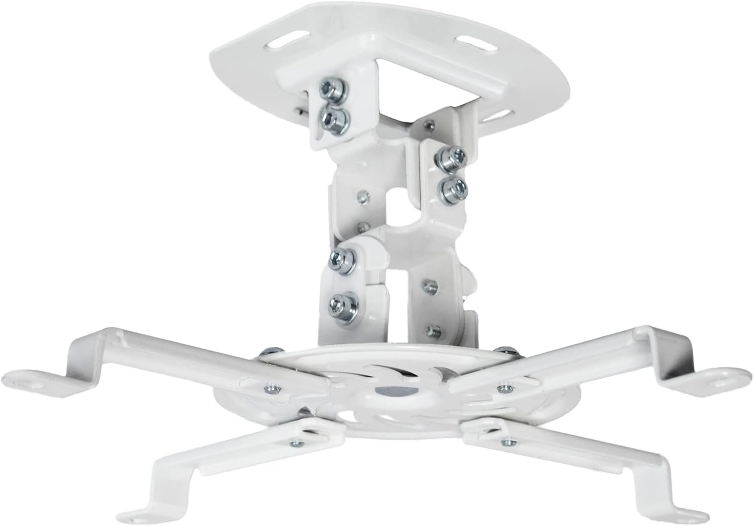 image:imageVIVO Universal Adjustable Ceiling Projector Projection Mount Extending Arms Mounting Bracket White MOUNTVP01WWhite