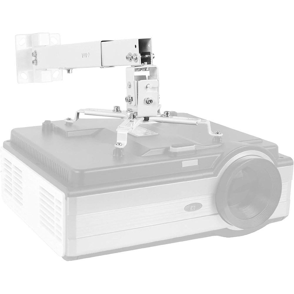 image:imageVIVO Universal Adjustable Wall Ceiling Projector Mount Bracket Extendable Length Projection White MOUNTVP06WWhite