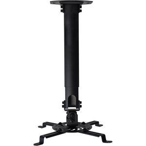 image:imageVIVO Universal Ceiling Extending Projector Tray Mount Height Adjustable Projection No Hole Installation Hidden Cable Routing White MOUNTVP08WBlack