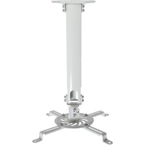 image:imageVIVO Universal Ceiling Extending Projector Tray Mount Height Adjustable Projection No Hole Installation Hidden Cable Routing White MOUNTVP08WWhite