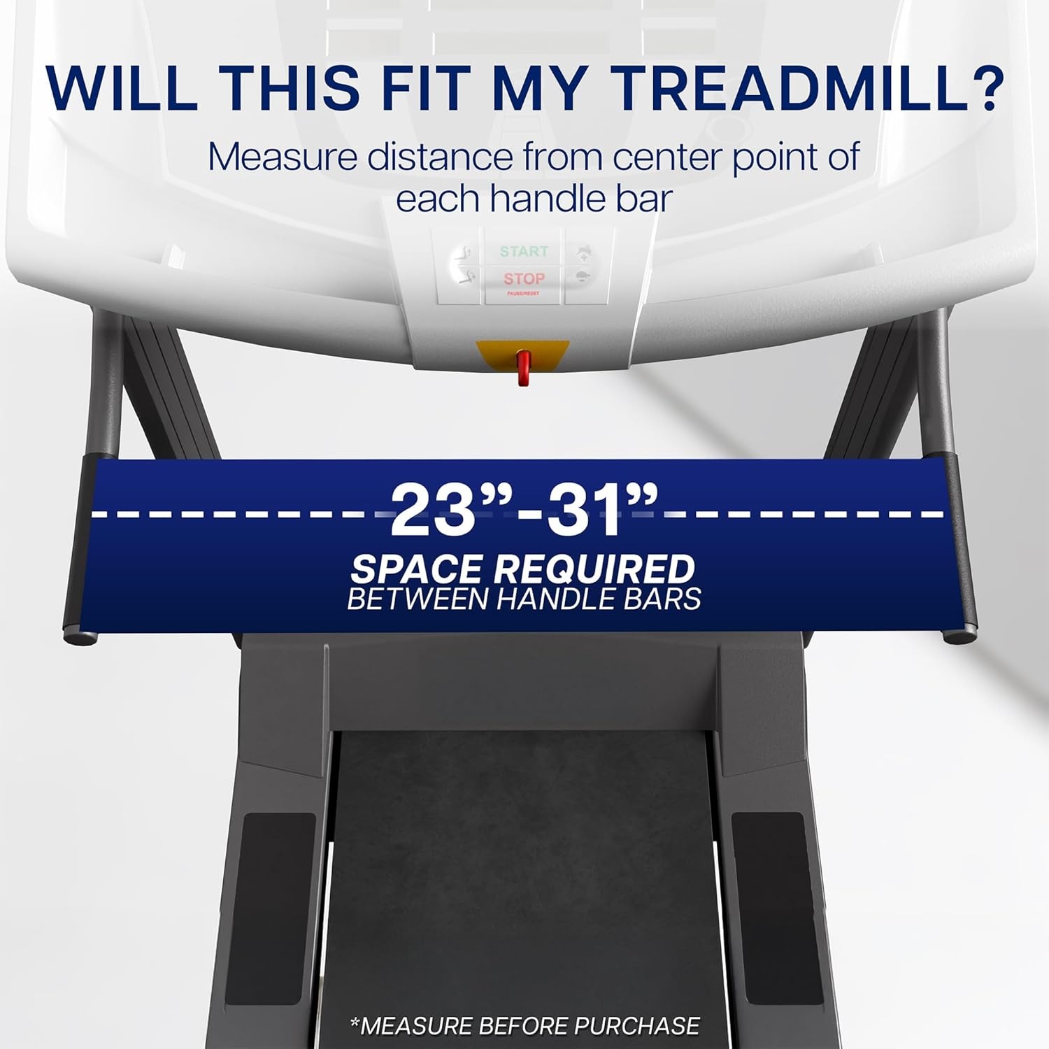 image:imageVIVO Universal Treadmill Desk Ergonomic Platform Designed for Notebooks Tablets Laptops and More Workstation for Treadmill Handlebars up to 31 inches Black STANDTDML2Classic