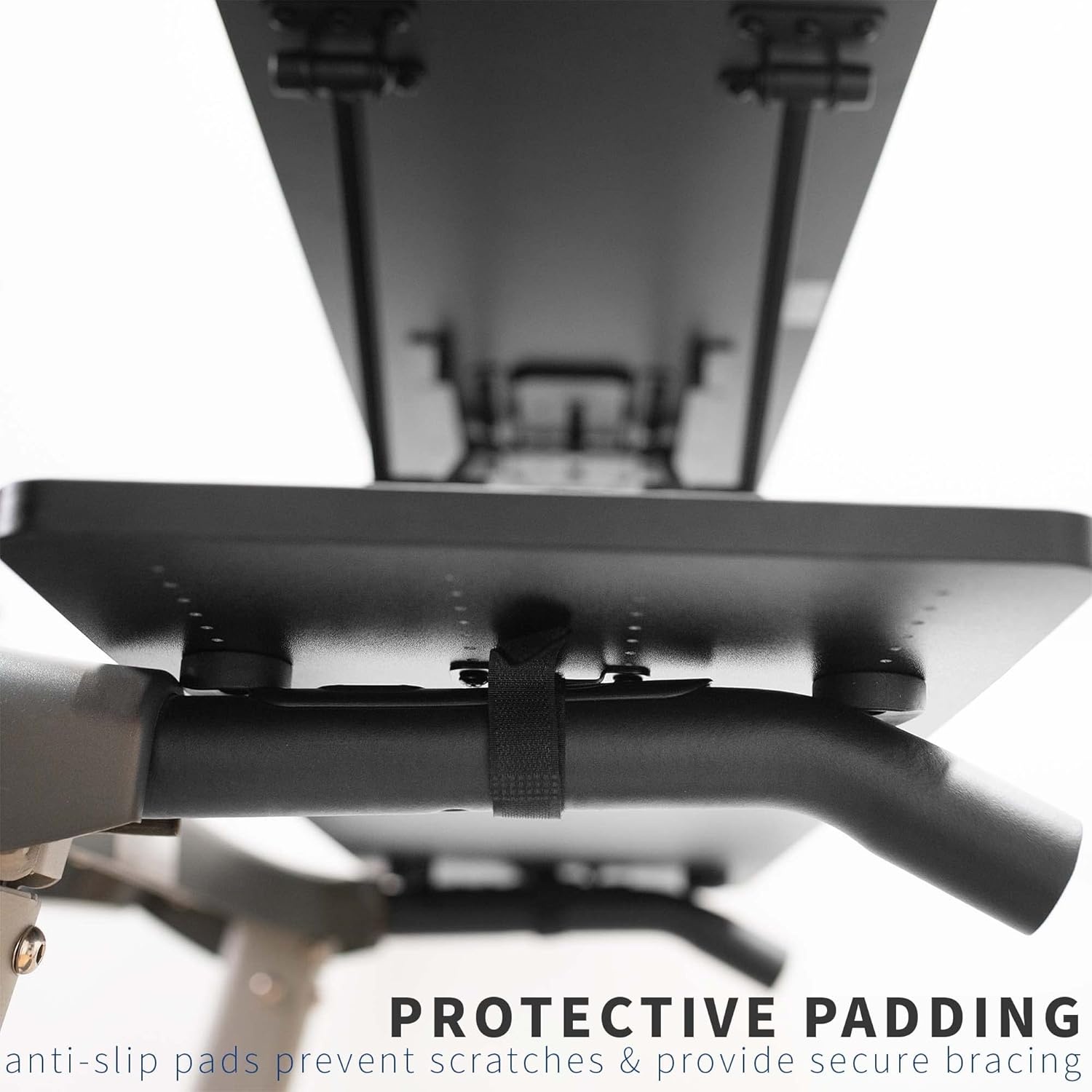 image:imageVIVO Universal Treadmill Desk Riser Height Adjustable Platform for Notebooks Tablets Laptops and More Workstation for Treadmill Handlebars up to 33 inches StandTDML3