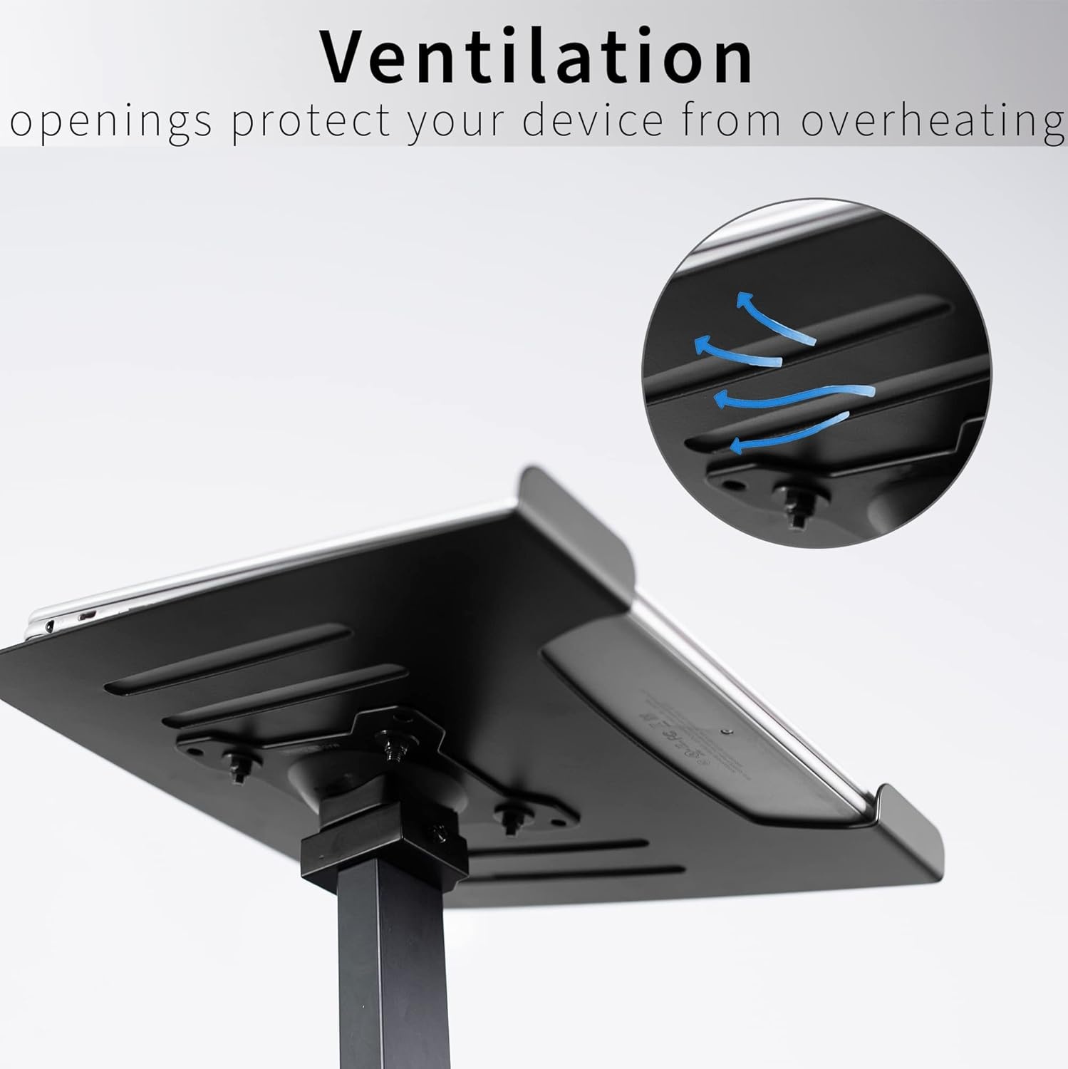 image:imageVIVO Universal Wooden Laptop Treadmill Desk Adjustable Ergonomic Notebook Mount Stand for Treadmills Includes Mouse Pad and Wrist Support StandTDML412 x 105