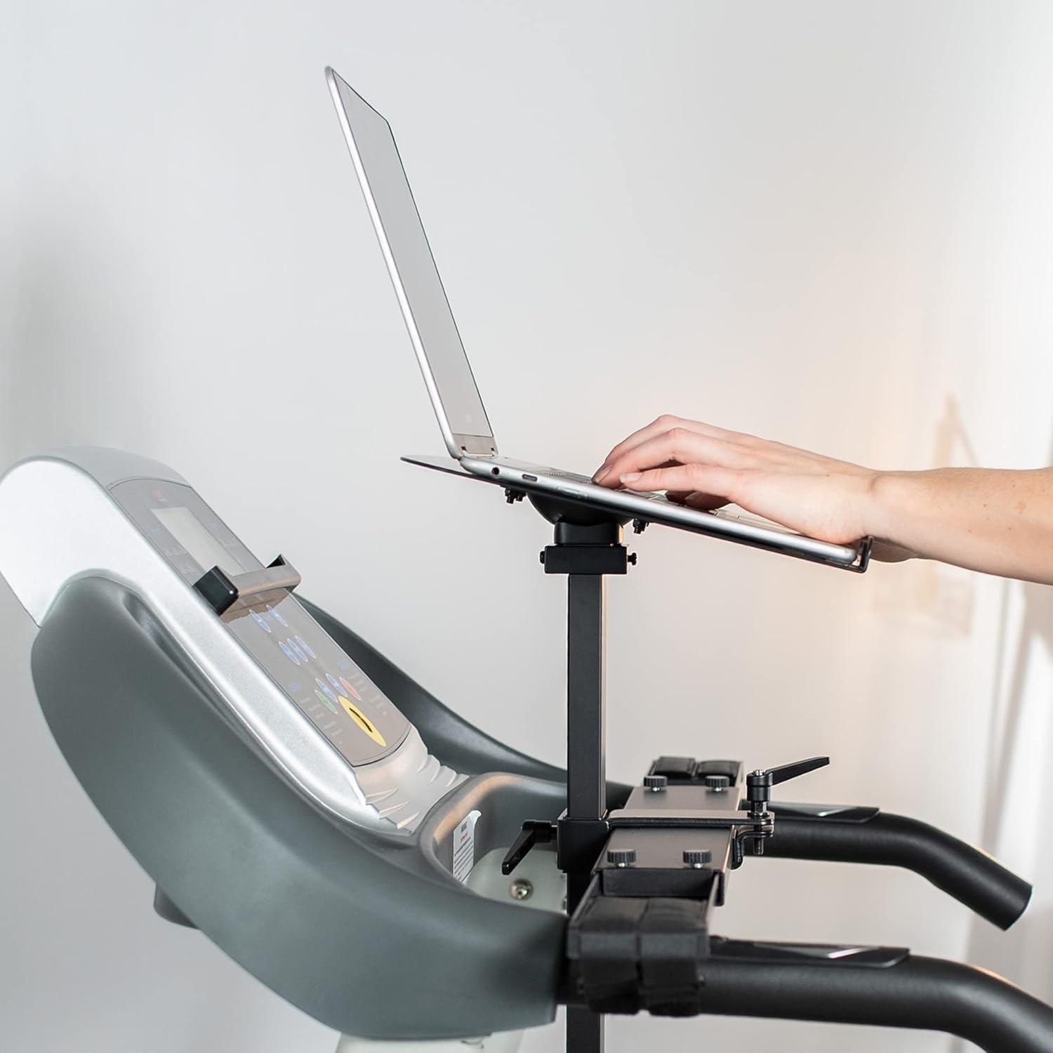 image:imageVIVO Universal Wooden Laptop Treadmill Desk Adjustable Ergonomic Notebook Mount Stand for Treadmills Includes Mouse Pad and Wrist Support StandTDML412 x 105