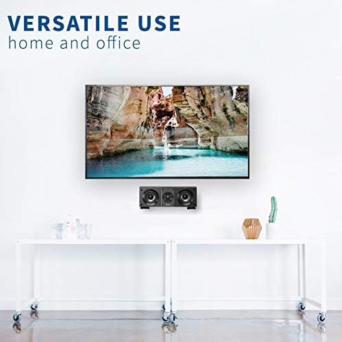 image:imageVIVO Steel Universal Dual Soundbar Wall Mount L Brackets Adjustable Extending Speaker Arm Holders Black MountSPSB4