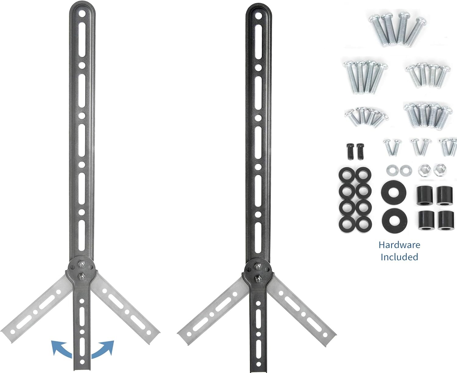 image:imageVIVO Universal Sound Bar Steel Bracket Speaker Mount Above or Below Wall Mounted TV Fits Behind 23 to 65 inches Screens 33 lbs Capacity MountSPSB2