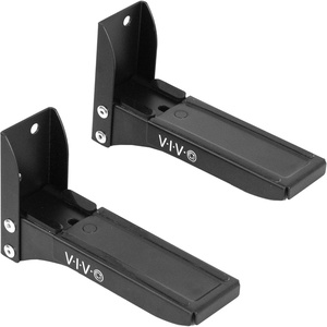 image:imageVIVO Steel Universal Dual Soundbar Wall Mount L Brackets Adjustable Extending Speaker Arm Holders Black MountSPSB4