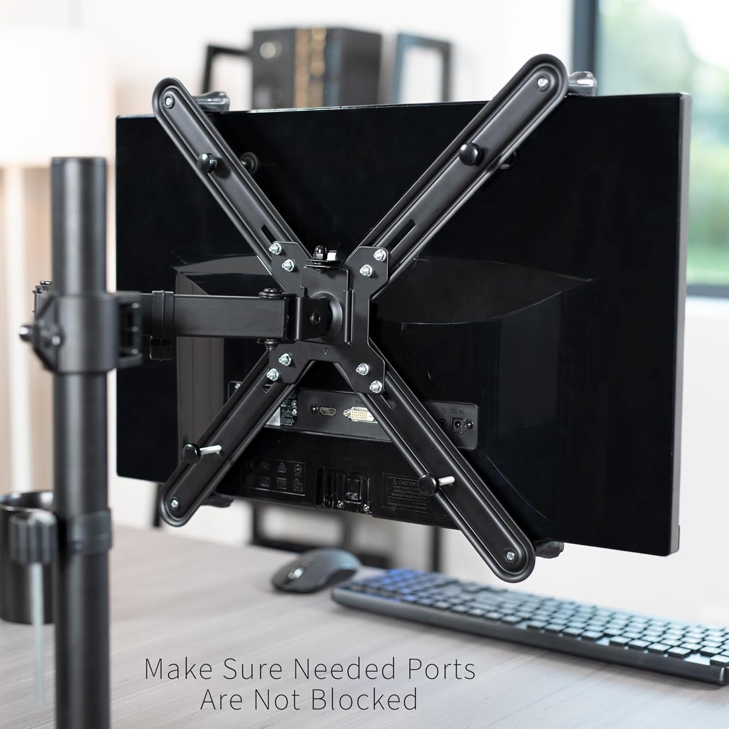 image:imageVIVO Adapter VESA Mount Kit for 20 to 30 inch LED LCD Monitor Screen 75mm and 100mm mounting Bracket StandVAD1