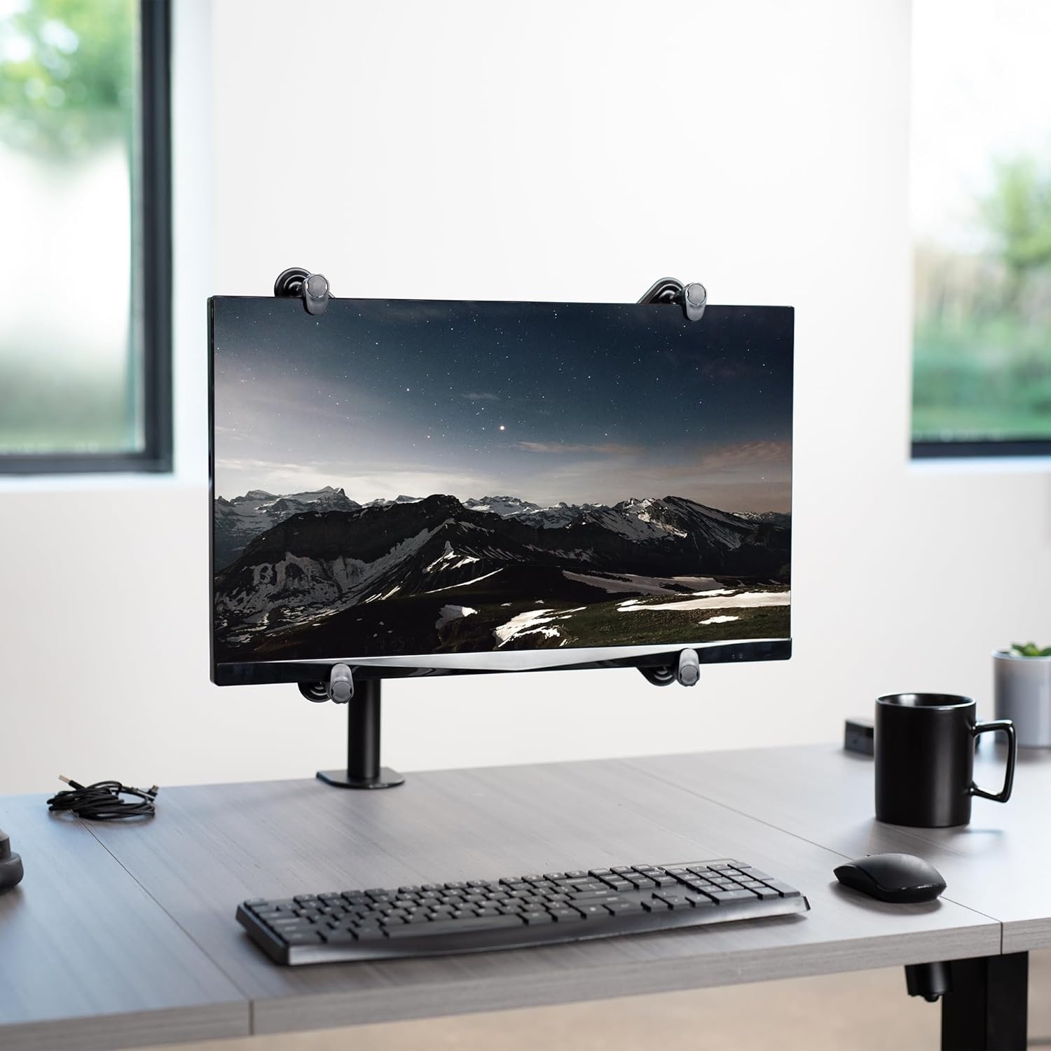 image:imageVIVO Adapter VESA Mount Kit for 20 to 30 inch LED LCD Monitor Screen 75mm and 100mm mounting Bracket StandVAD1